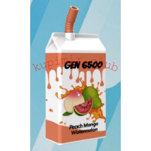 Одноразовый UDN GEN 6500 V2 Peach Mango Watermelon (Персик/Манго/Арбуз) Pod / 6500 затяжек 550 mAh
