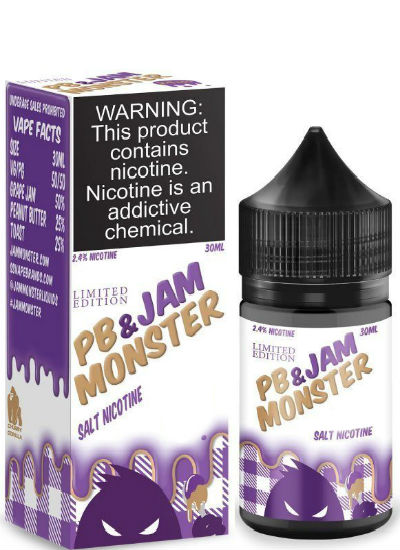 PB & Jam Grape (Тост, Ореховая паста, Виноградный джем) / Jam Monster SALT / Jam Monster