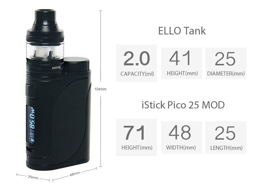 Набор Eleaf iStick Pico 25 с ELLO