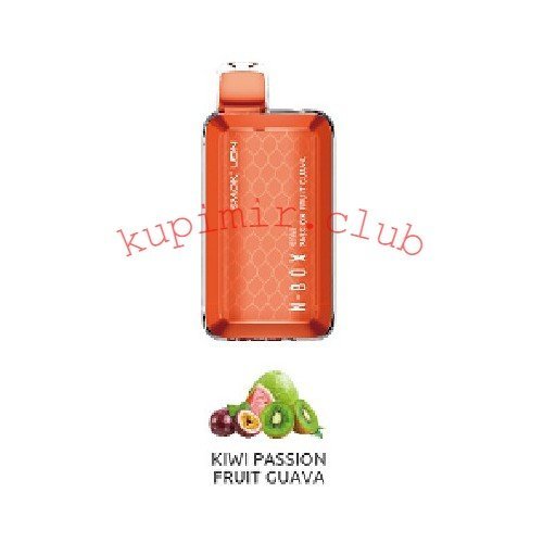 Одноразовый UDN&SMOK N-BOX Kiwi Passion Fruit Guava (Киви/Маракуйя/Гуава) Pod / 3500 затяжек 1200 mAh