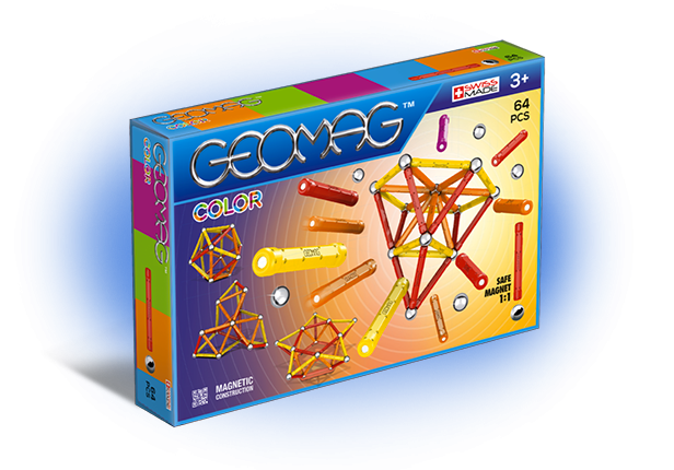 Магнитный конструктор GEOMAG 262 Color 64 детали