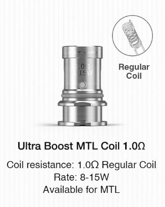 Сменный испаритель Lost Vape Ultra Boost MTL Coil 1.0ohm