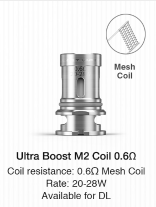 Replacement Lost Vape Ultra Boost M2 Coil 0.6ohm mesh
