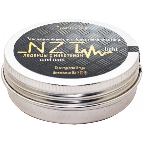 Жевательный леденец NZT v2 Cool Mint Light 3 мг (Ледяная мята)
