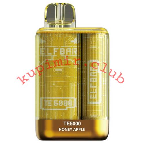 Одноразовый Elf bar TE5000 Honey Apple (Мёд/Яблоко) Pod / 5000 затяжек 550 mAh