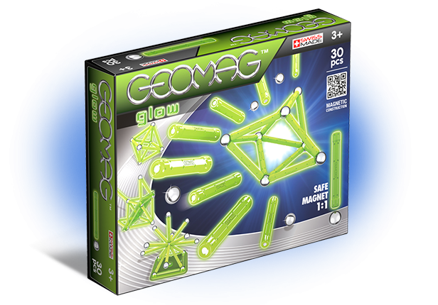 Магнитный конструктор GEOMAG 335 Glow 30 деталей