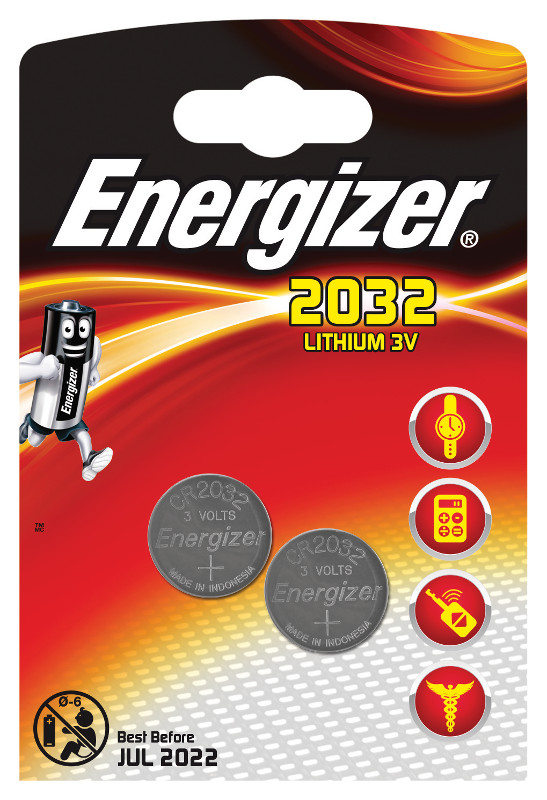 Элементы питания ENERGIZER E301021401 Lithium CR2032 FSB2