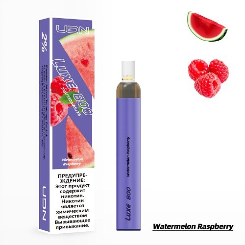 Одноразовый UDN LUXE 800 Watermelon Raspberry (Арбуз/Малина) / 800 затяжек 550 mAh
