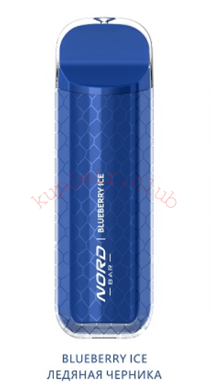 Одноразовый SMOK NORD BAR Blueberry Ice (Черника/Лёд) Pod / 4000 затяжек 600 mAh