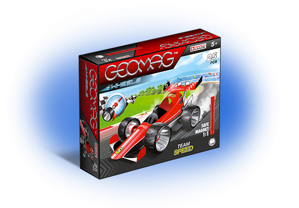 Магнитный конструктор GEOMAG 710 Машина гоночная красная