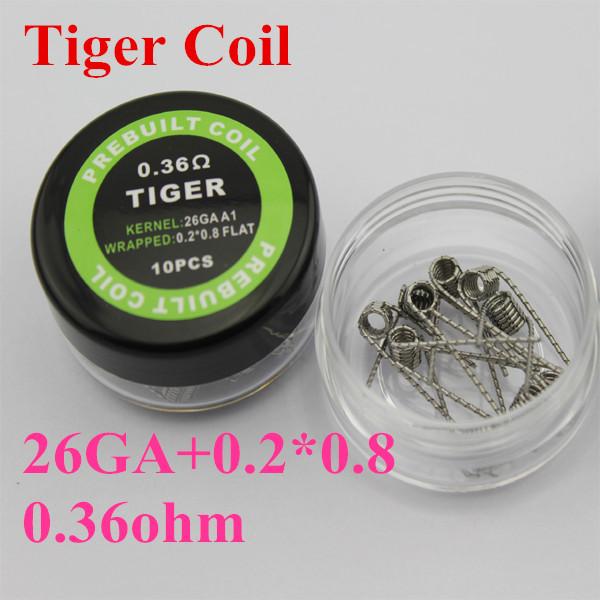 Готовые спирали (койлы) Tiger coil 26GA+0.2*0.8 (10 шт)