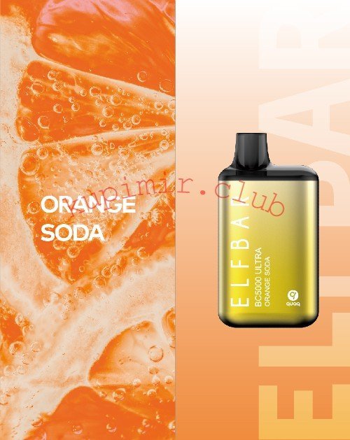 Одноразовый Elf bar BC5000 Ultra Orange Soda (Апельсиновая газировка) Pod / 5000 затяжек 650 mAh