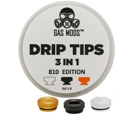 Набор Дрип тип GAS MODS 3 in 1 810 Drip Tips