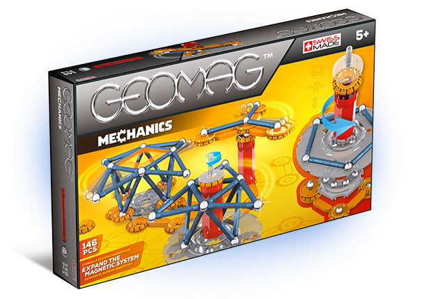Магнитный конструктор GEOMAG 722 Mechanics 146 деталей