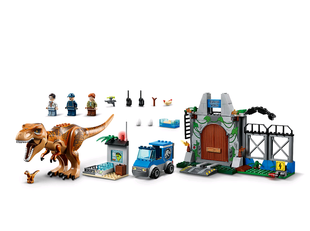 Конструктор LEGO 10758 Juniors Jurassic World Побег Ти-Рекса