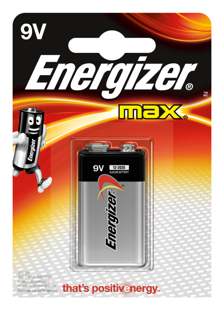 Элементы питания ENERGIZER E300115902 MAX 522/9V FSB1