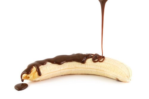 Banana with Chocolateohm Stockmeier Food