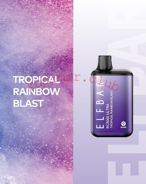 Одноразовый Elf bar BC5000 Ultra Tropical Rainbow Blast (Тропические фрукты) Pod / 5000 затяжек 650 mAh