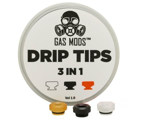 Набор Дрип тип GAS MODS 3 in 1 510 Drip Tips