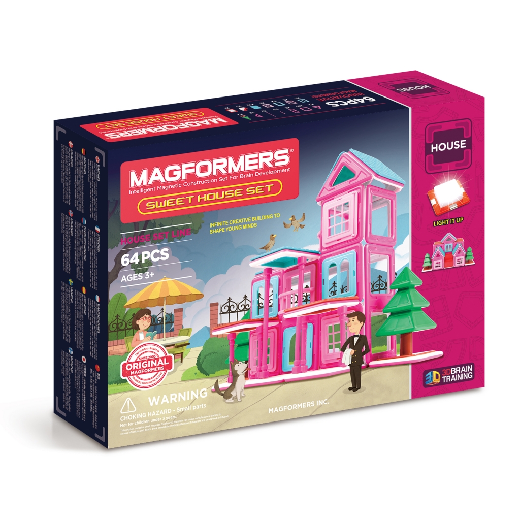 Магнитный конструктор MAGFORMERS 705001 Sweet House Set - купить в  магазин-складе электронных сигарет Vape.Academy - отправка для самовывоза в  магазины по Кемерово и России