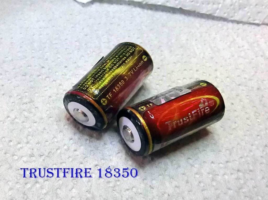 Аккумулятор TrustFire Li-ion 18350 3.7V 1200mAh