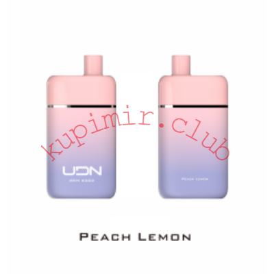 Одноразовый UDN GEN 6000 Peach Lemon (Персик/Лимон) Pod / 6000 затяжек 650 mAh