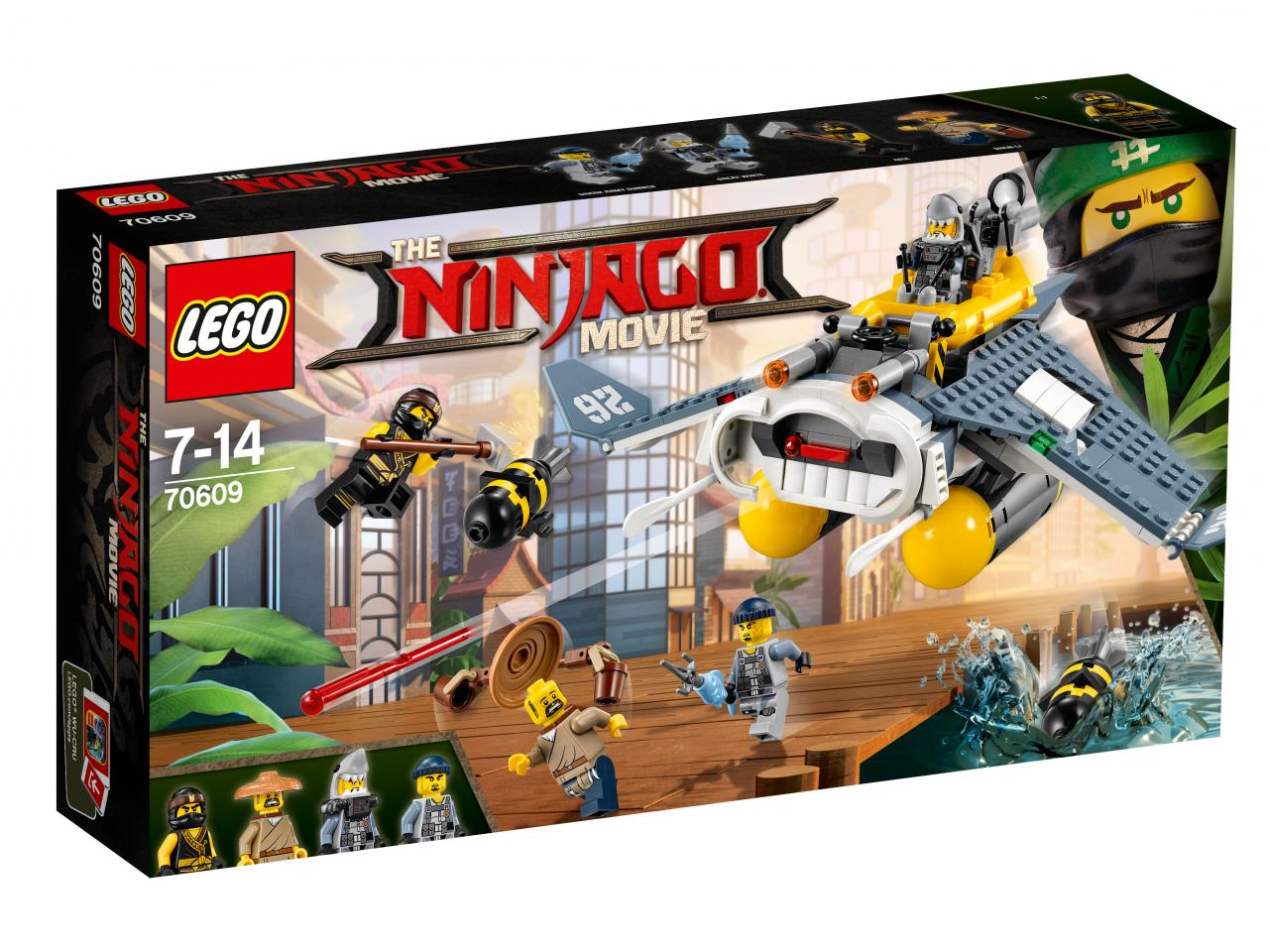 Конструктор LEGO 70609 Ninjago Бомбардировщик "Морской дьявол"