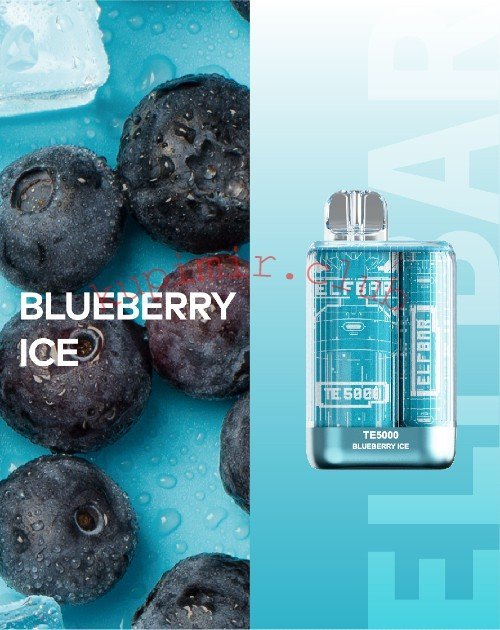 Одноразовый Elf bar TE5000 Blueberry Ice (Черника/Лёд) Pod / 5000 затяжек 550 mAh