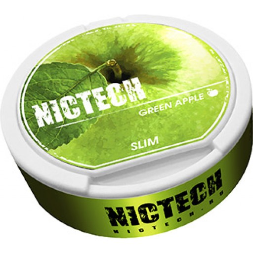 Nictech Green Apple (Зелёное яблоко)/ Снюс Nictech Бестабачный